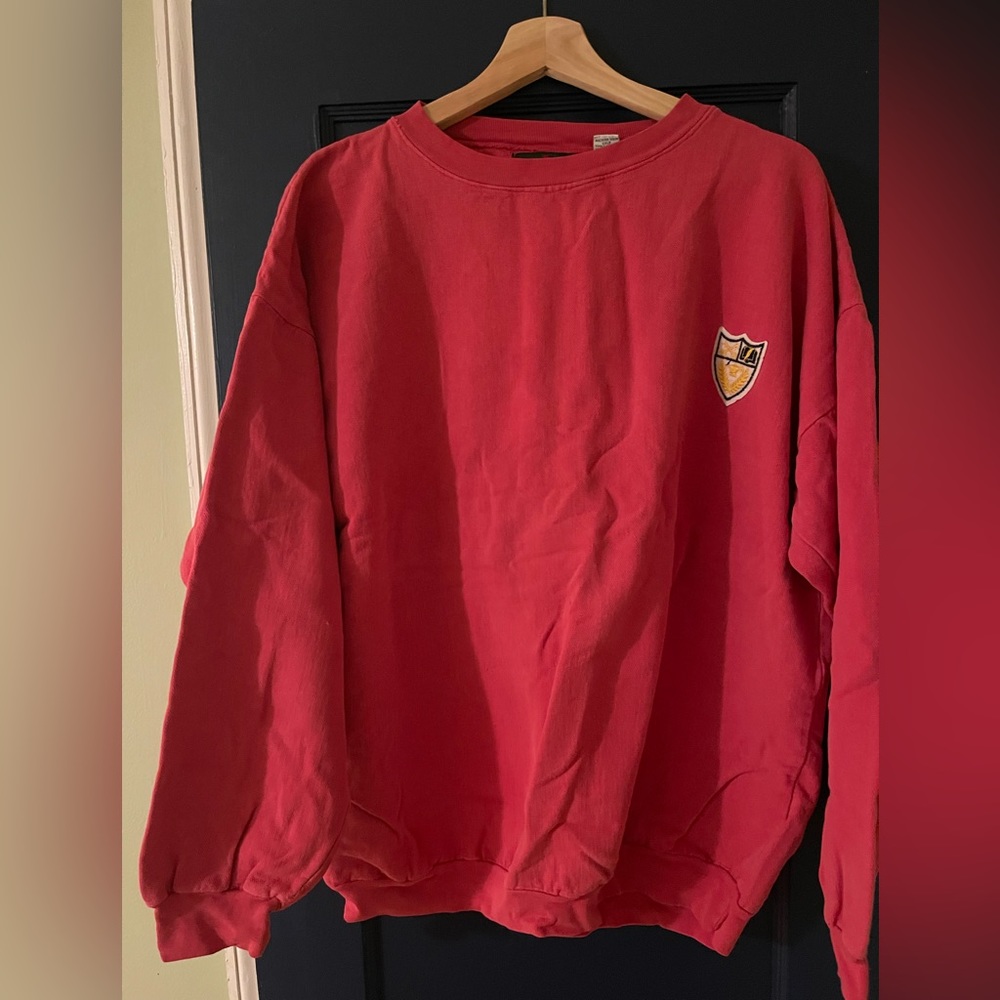 Faded red oversized sweater
